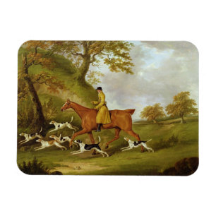 Imán Huntsman y perros, 1809 (aceite en lona)