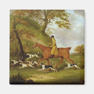 Imán Huntsman y perros, 1809 (aceite en lona)