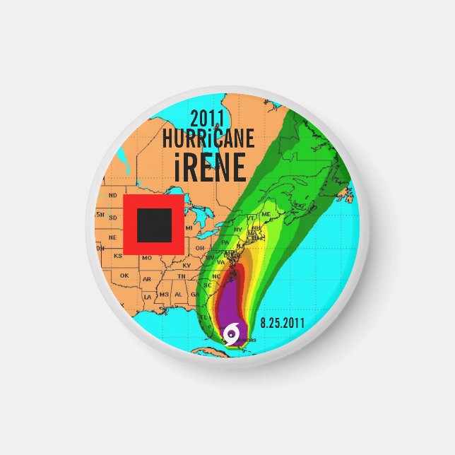 Imán Huracán Irene Track Magnet 3 (Frente)