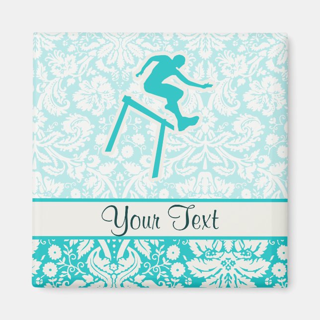 Imán Hurdler verde azulado (Frente)