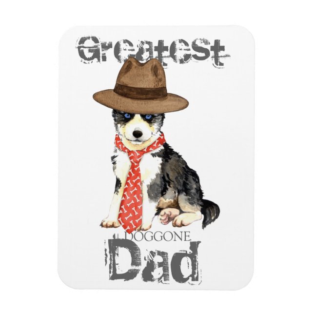 Imán Husky Dad (Vertical)