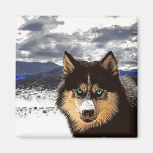 Imán Husky Siberian