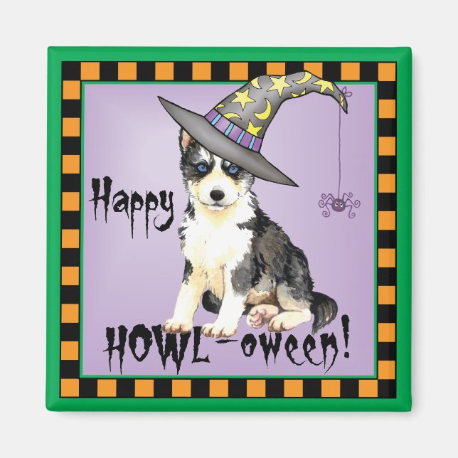 Imán Husky Witch (Frente)