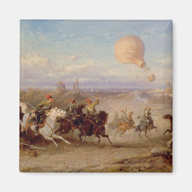 Imán Hussars prusianos disparando a Ba de Observación f (Frente)