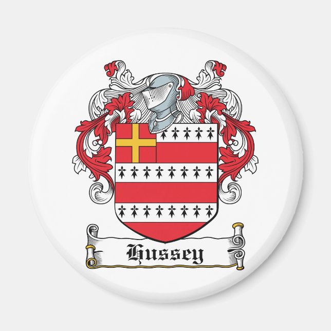 Imán Hussey Family Crest (Frente)