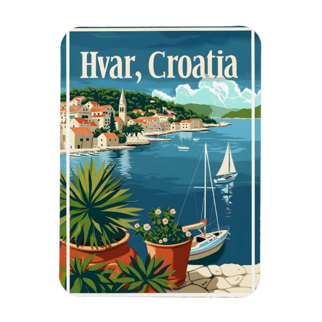 Imán Hvar Croacia (Vertical)
