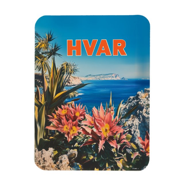 Imán Hvar vintage (Vertical)
