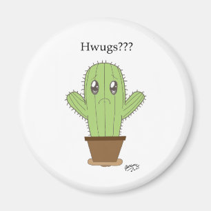 Imán "Hwugs???" Cactus