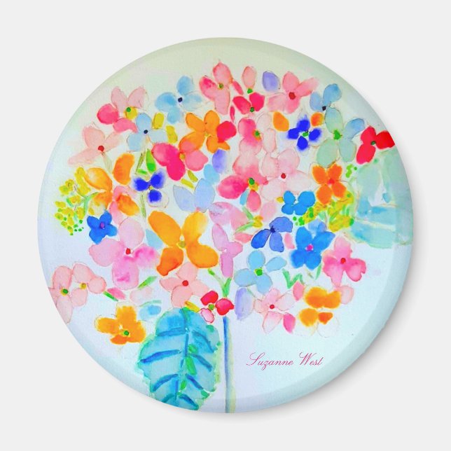Imán Hydrangea imnet por Ariella & Lily Designs (Frente)
