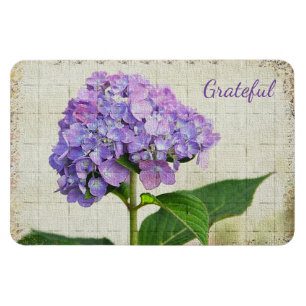 Imán Hydrangea Lavanda Gratitud