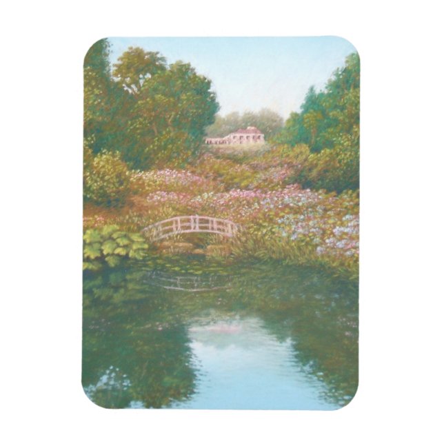 Imán Hydrangea Valley, Trebah Cornwall Photo Magnet (Vertical)