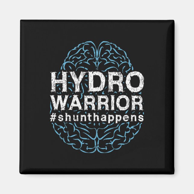 Imán Hydrocephalus Awareness Hydro Warrior Shunt Ocurre (Frente)