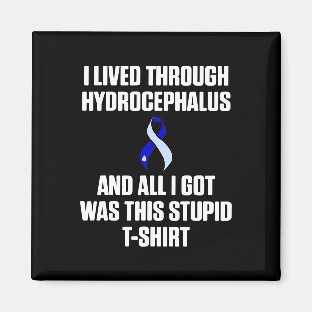 Imán Hydrocephalus Survivor Awareness Warrier (Frente)