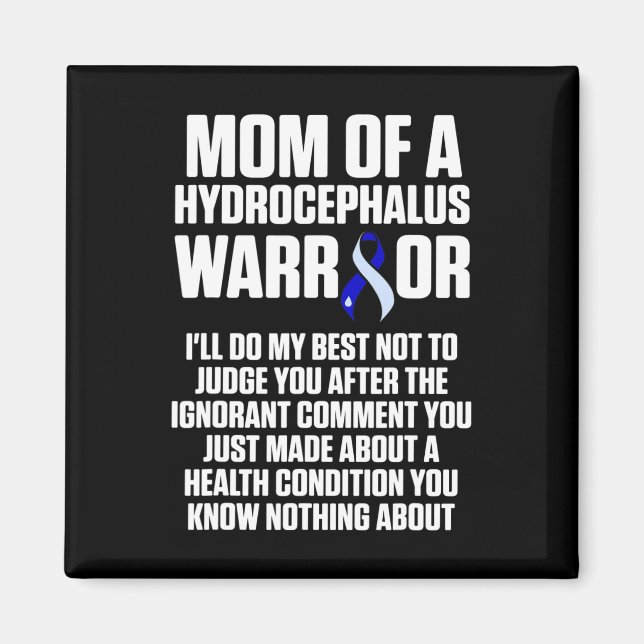Imán Hydrocephalus Survivor Mamá Guerrero de Conciencia (Frente)