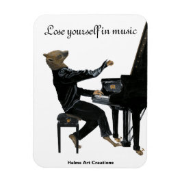 Imán Hyena Piano Music Player Fantasy Flexible Magnet