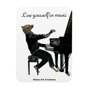 Imán Hyena Piano Music Player Fantasy Flexible Magnet