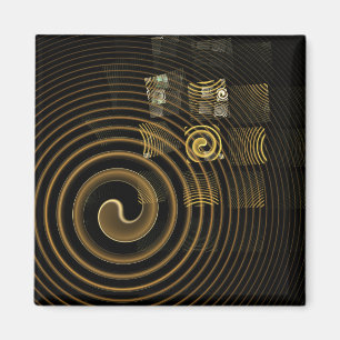Imán Hypnosis Resumen Reflejo de Arte Cuadrado