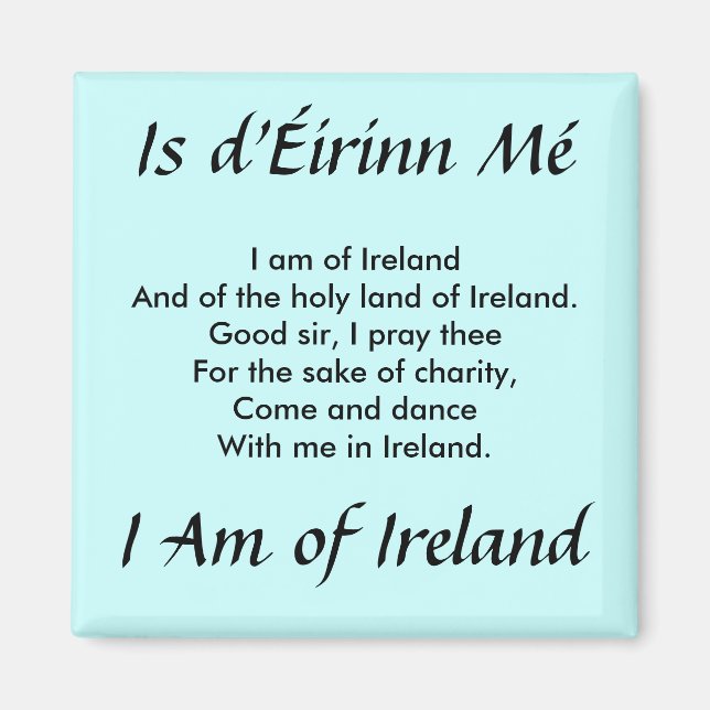 Imán I Am of Ireland Magnet (Frente)