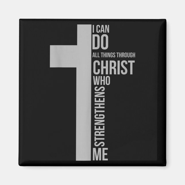 Imán I Can Do All Things Through Christ Who Strengthens (Frente)