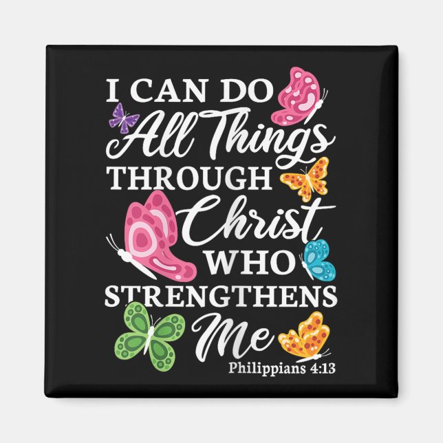 Imán I Can Do All Things Through Christ Who Strengthens (Frente)