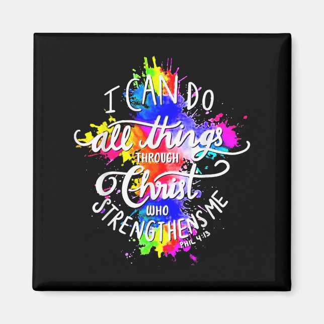 Imán I Can Do All Things Through Christ Who Strengthens (Frente)