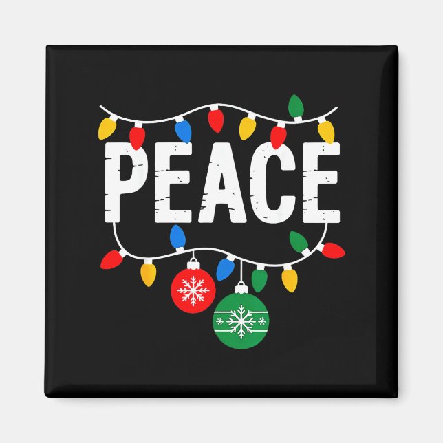 Imán I Come In Peace Matching Family Christmas Couple  (Frente)
