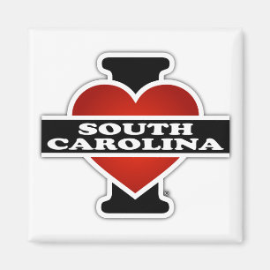 Imán I corazón Carolina del Sur