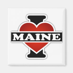 Imán I corazón Maine