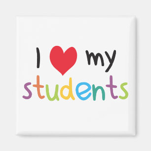 Imán I corazón mi amor del profesor de estudiantes