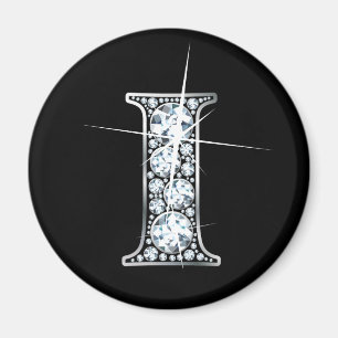 Imán "I" Diamond Bling Magnet