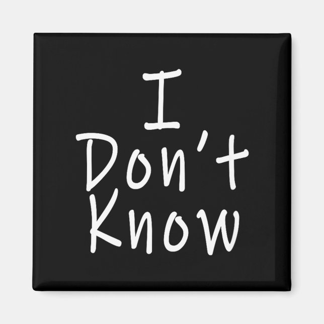 Imán I Don't Know  (Frente)