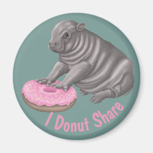 Imán I Donut Share Hippo
