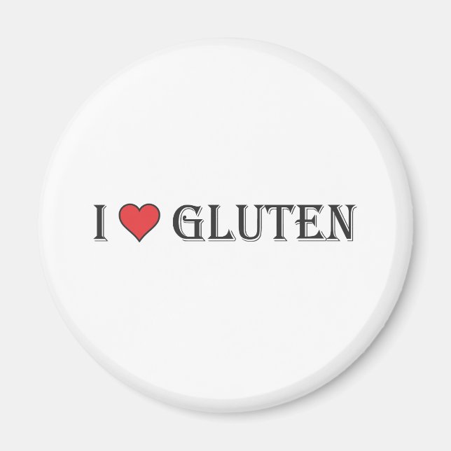 Imán I Gluten del corazón - Fondo claro (Frente)