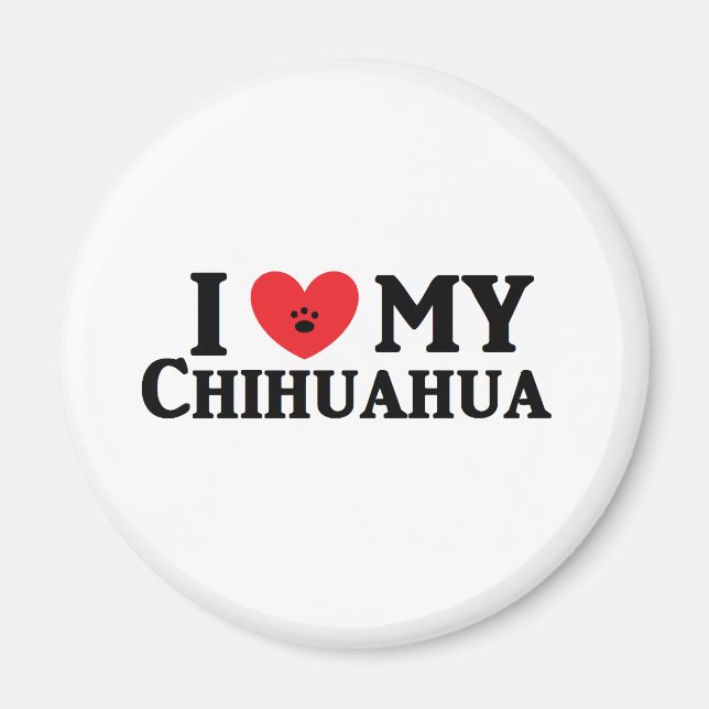 Imán I H Mi Chihuahua (Frente)