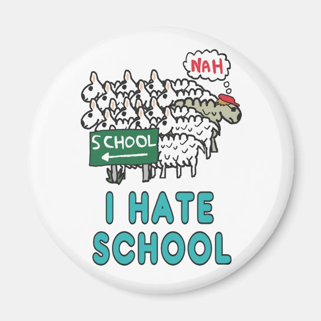 Imán I Hate School (Frente)