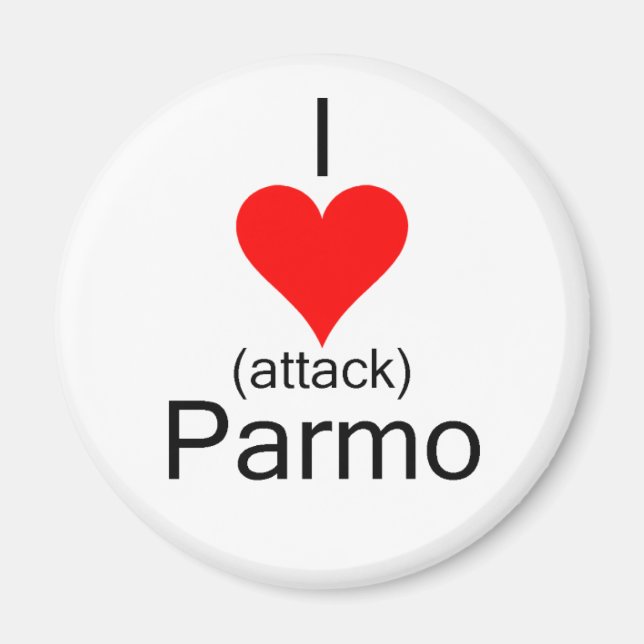 Imán I Heart Attack Parmo (Frente)