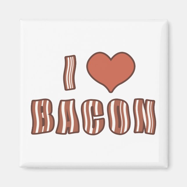 Imán I Heart Bacon Magnet 001 (Frente)