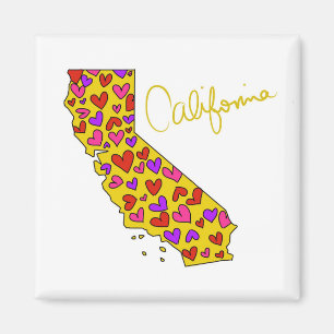 Imán I Heart California State Magnet