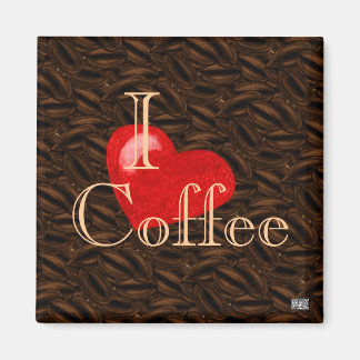 Imán I Heart Coffee Magnet