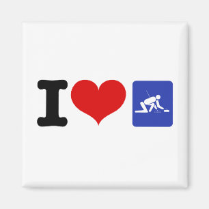 Imán I Heart Curling