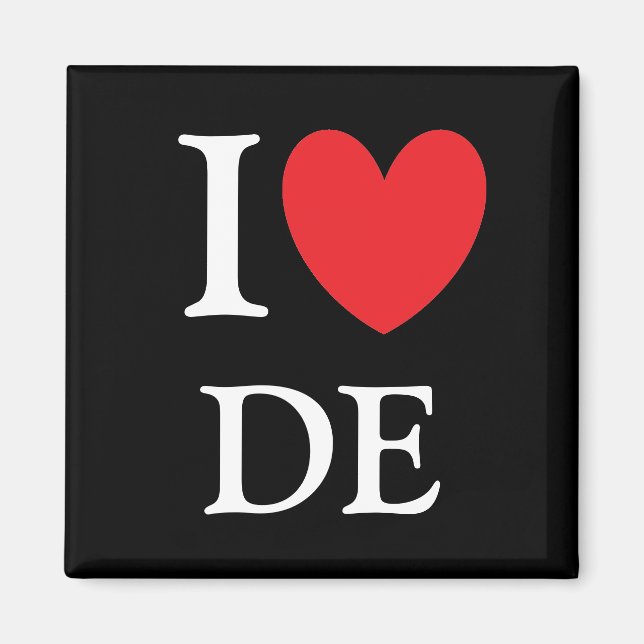 Imán I Heart Delaware Magnet (Frente)