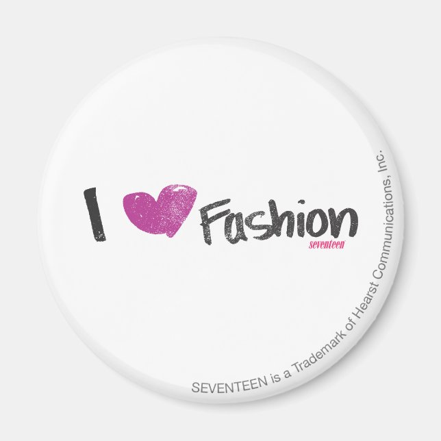 Imán I Heart Fashion Aqua (Frente)