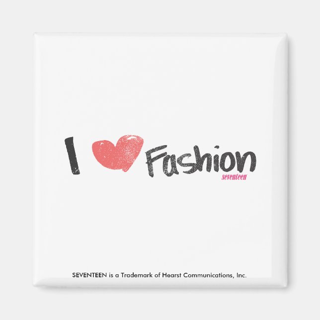 Imán I Heart Fashion Purple (Frente)