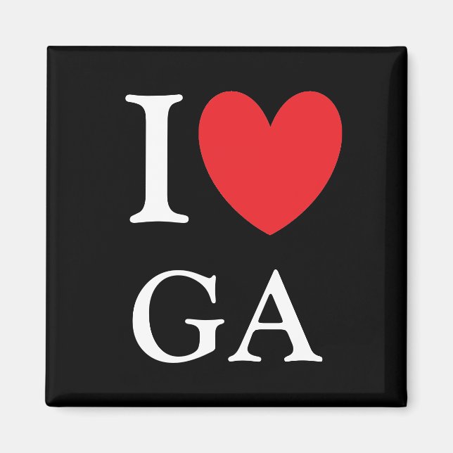 Imán I Heart Georgia Magnet (Frente)