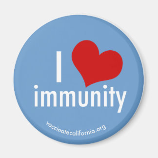 Imán I Heart Inmunidad Magnet Round
