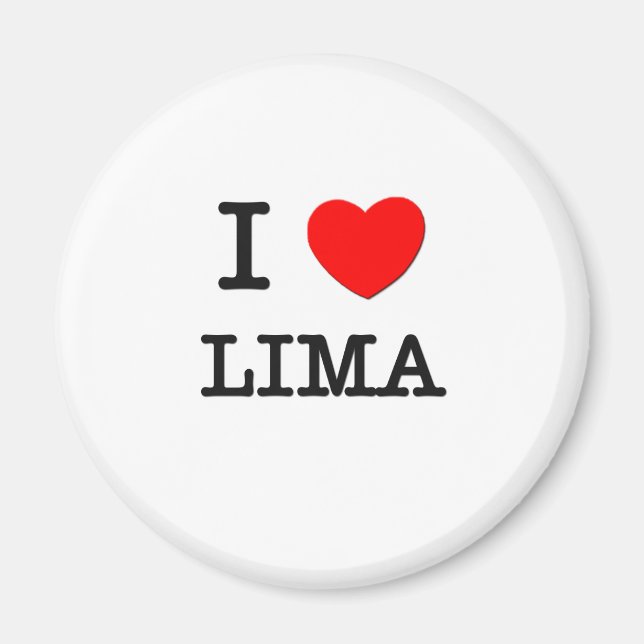 Imán I Heart LIMA (Frente)