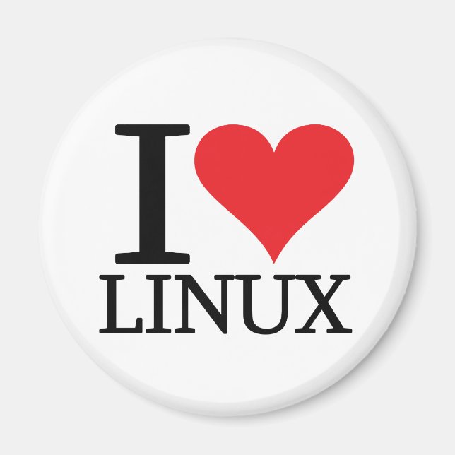 Imán I Heart Linux (Frente)