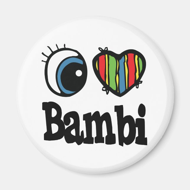 Imán I Heart (Love) Bambi (Frente)