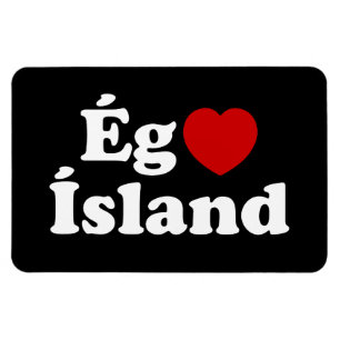 Imán I Heart (Love) Islandia [Ég Elska Ísland] Islandés