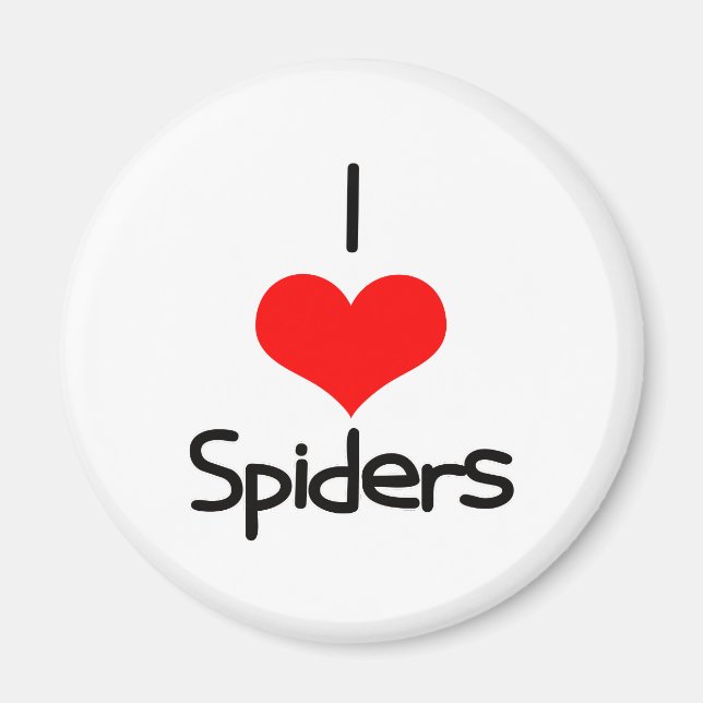 Imán I Heart (Love) Spiders (Frente)